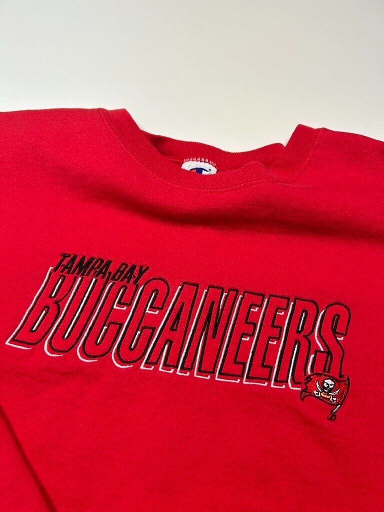 Vintage 90s Champion Tampa Bay Buccaneers Embroidered Sweatshirt Size 2XL
