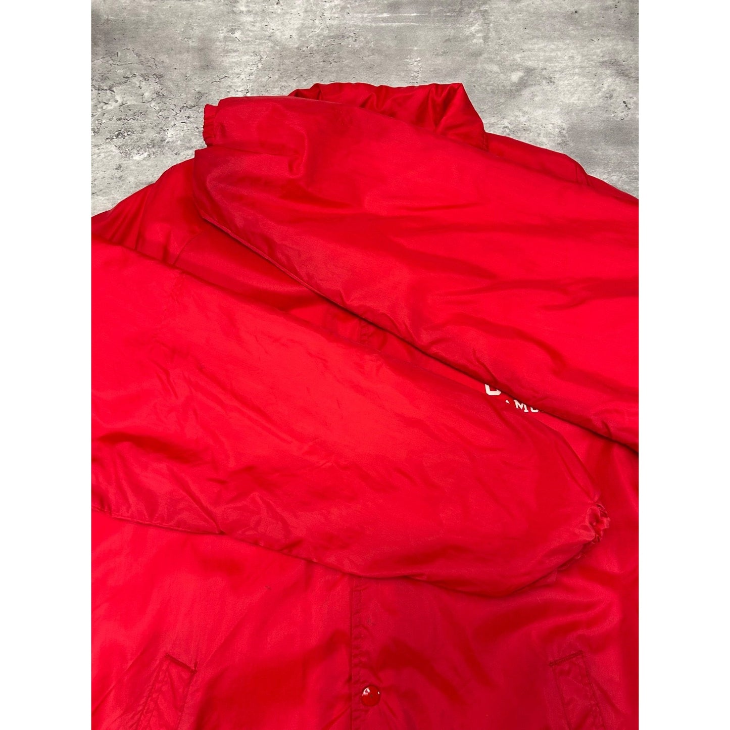 Vintage 70s/80s U Of C NCAA Graphic Spellout Coaches Jacket Size XL