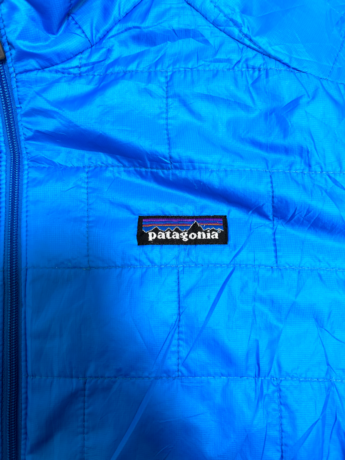 Patagonia Primaloft Nano Puffer Full Zip Insulated Jacket Size XL Blue