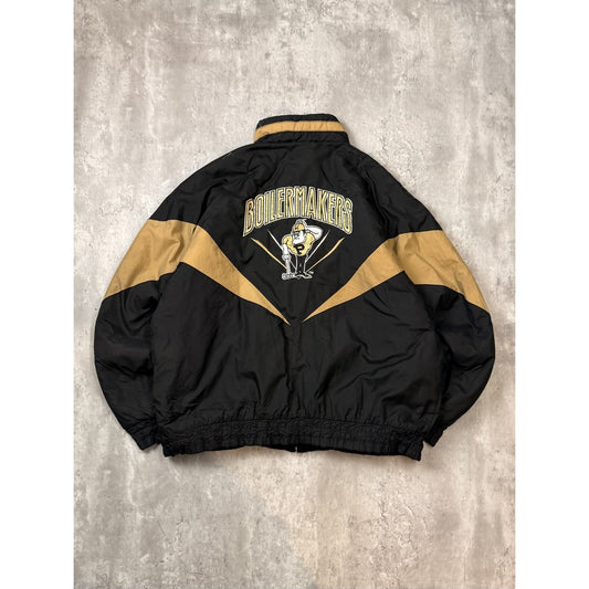 Vintage 90s Purdue Boilermakers NCAA Embroidered Insulated Jacket Size Large