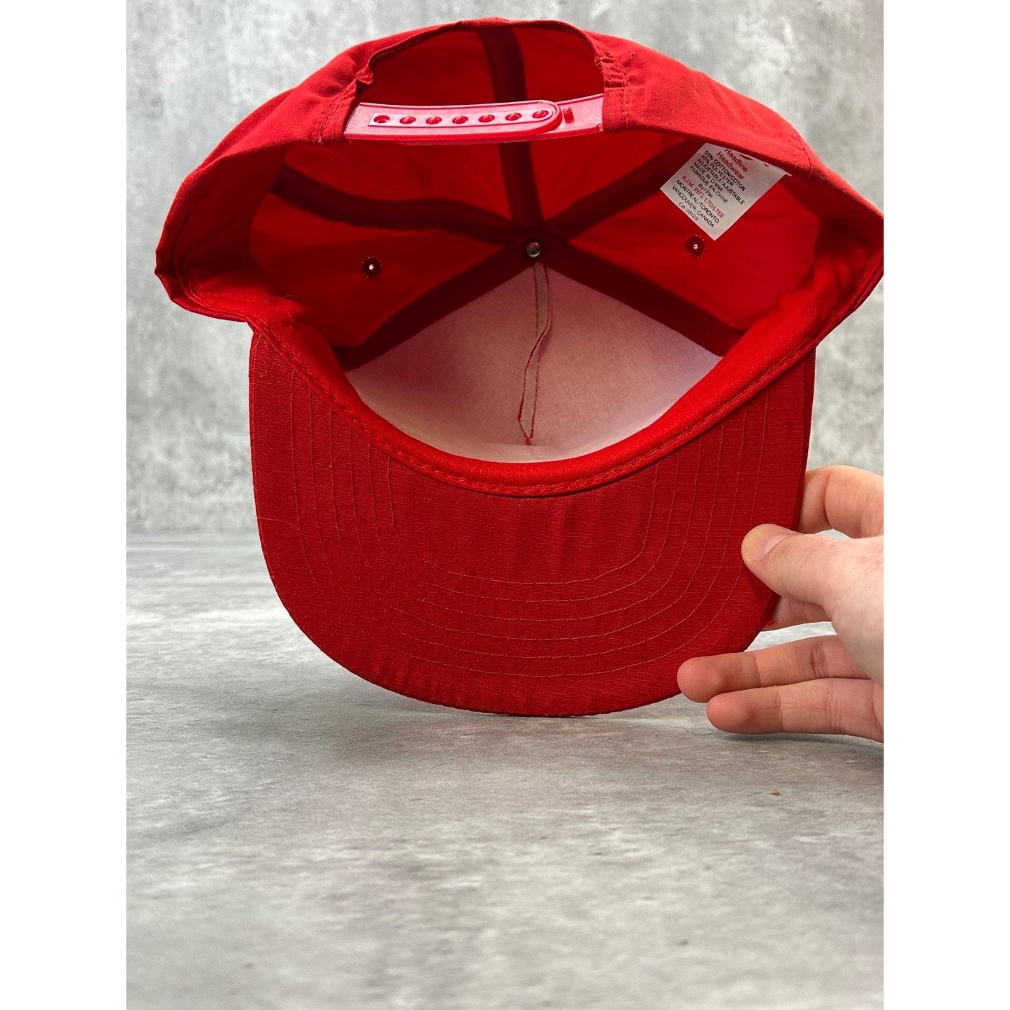 Vintage Plaza 138 Truck Stop Graphic Spellout Trucker Snapback Hat OSFA