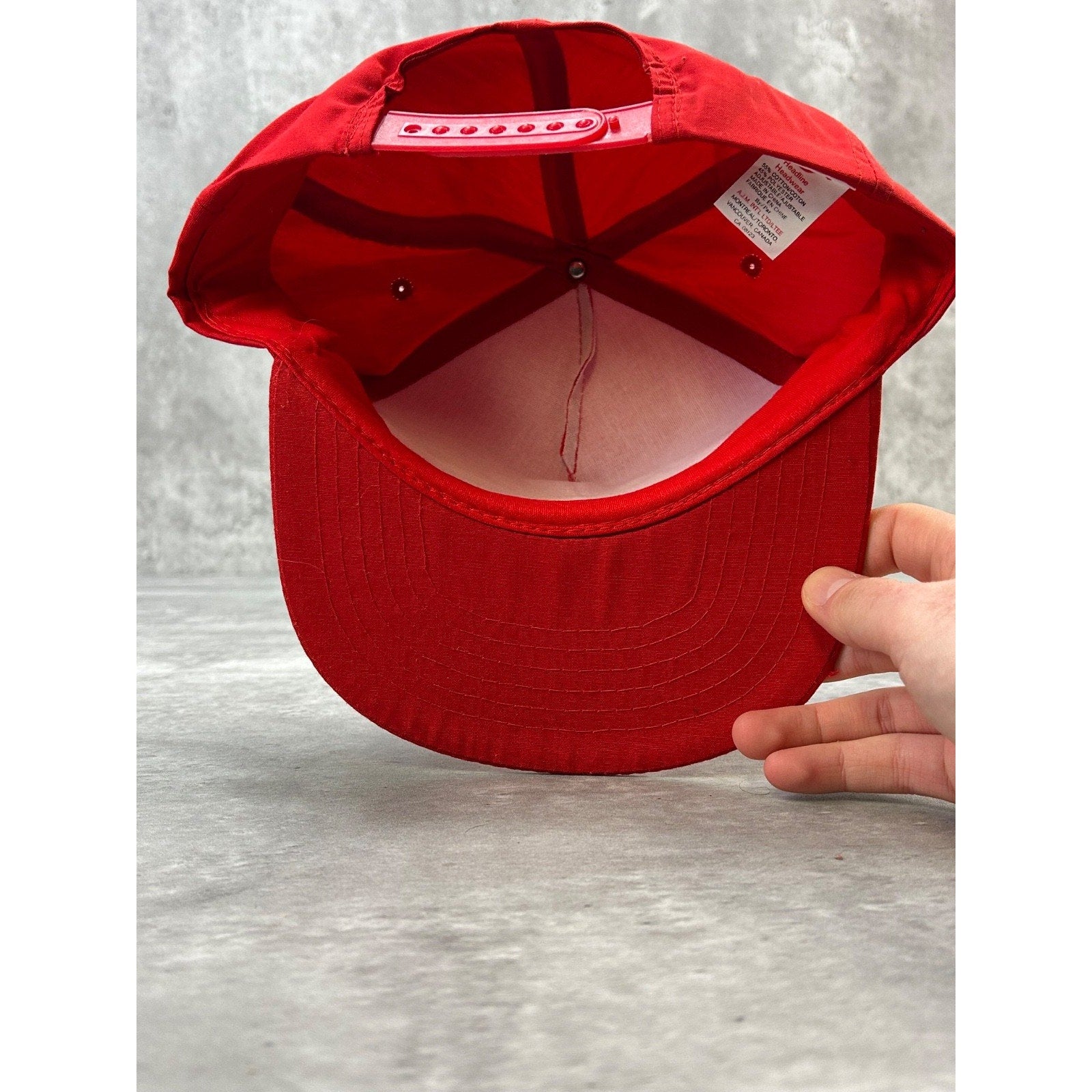 Vintage Plaza 138 Truck Stop Graphic Spellout Trucker Snapback Hat OSFA