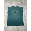 Vintage Harley Davidson Spellout Winged Crest Graphic Sleeveless T-Shirt Size XL