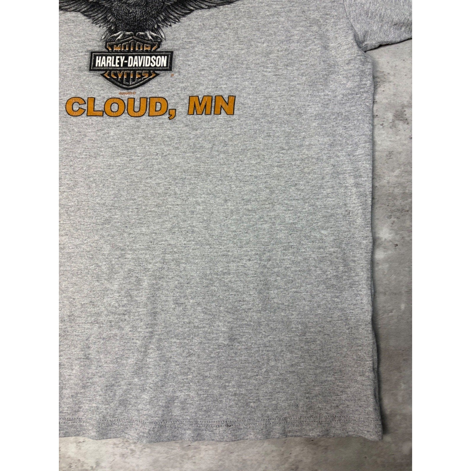 Vintage Harley Davidson Graphic Spellout Logo T-Shirt Size XL