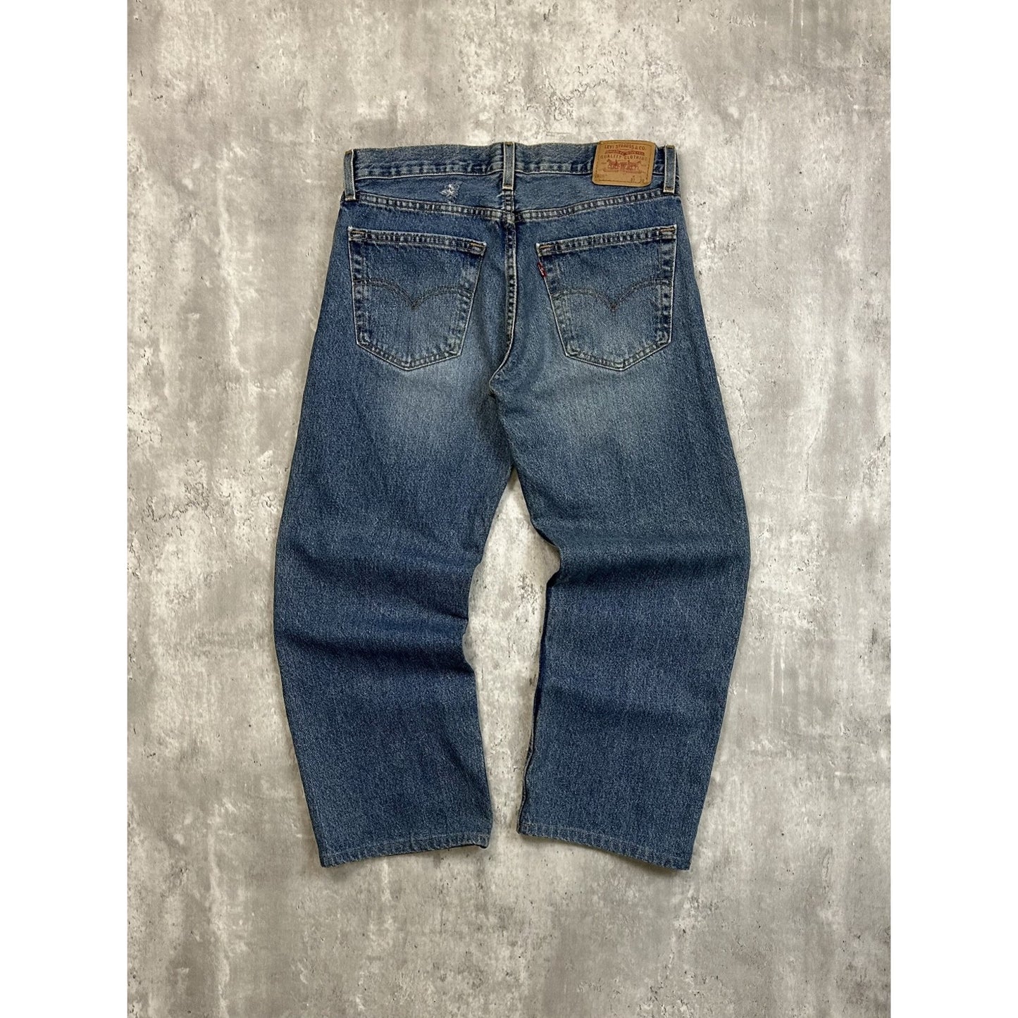 Vintage Levis 529 Red Tab Low Rise Straight Medium Wash Denim Pants Size 33