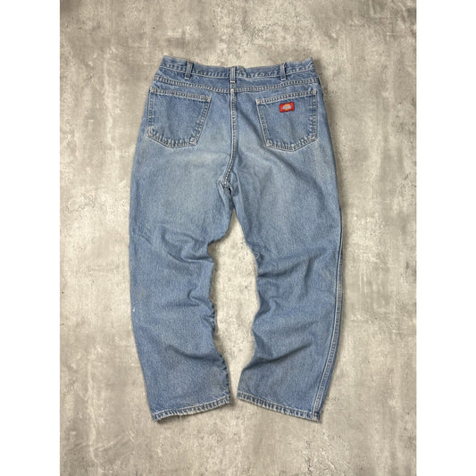 Vintage Dickies Light Wash Workwear Denim Pants Size 36 Blue
