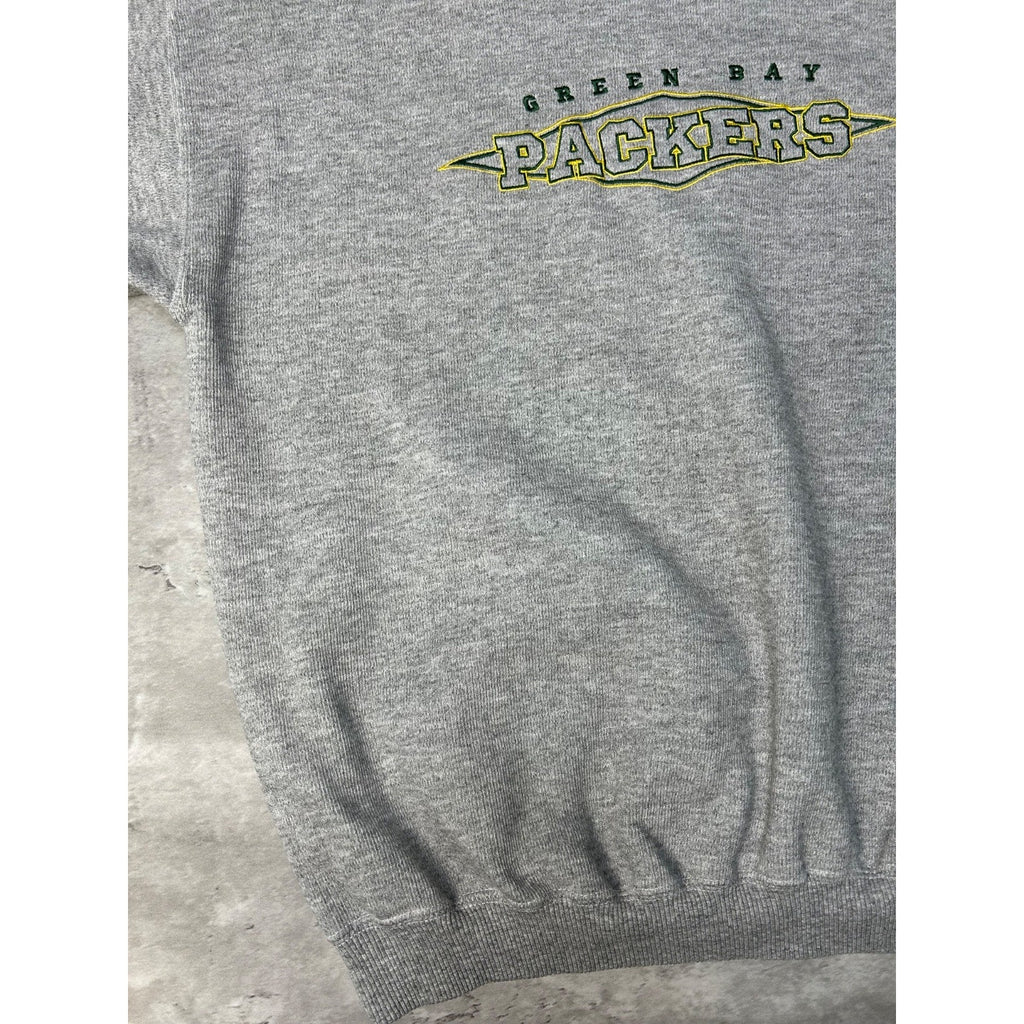 Vintage 90s Green Bay Packers NFL Embroidered Spellout Sweatshirt Size Medium