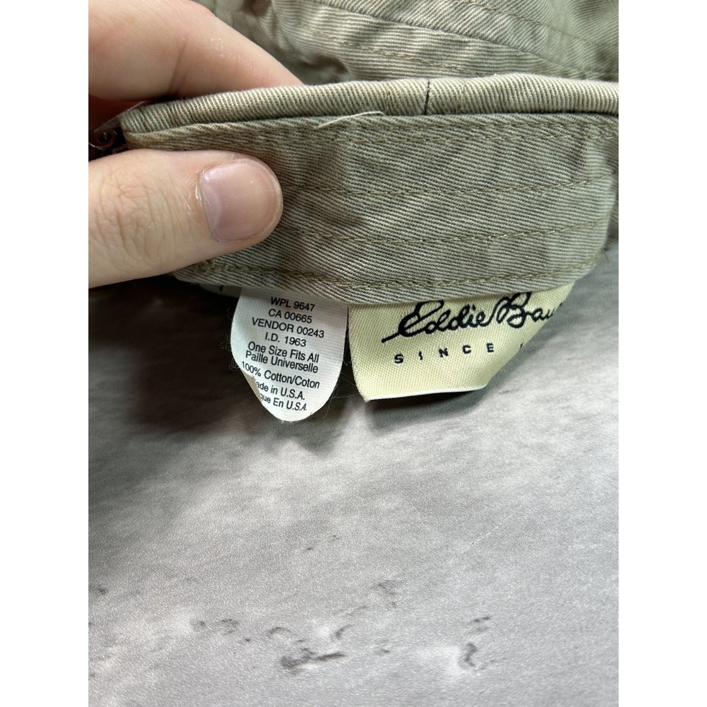 Vintage 90s Eddie Bauer Grateful Dead Embroidered Spellout Strapback Hat OSFA