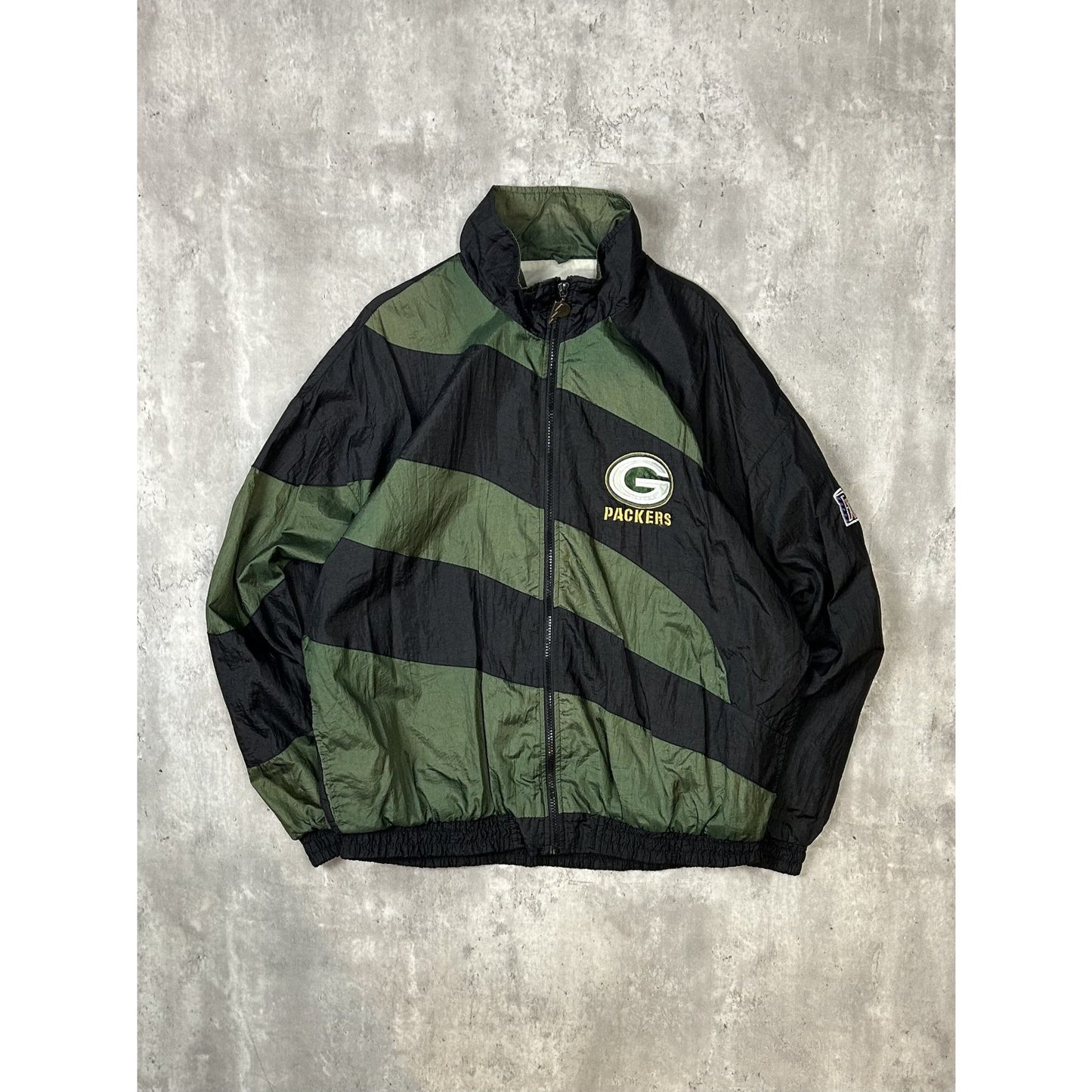 Vintage 90s Green Bay Packers NFL Embroidered Full Zip Jacket Size Large