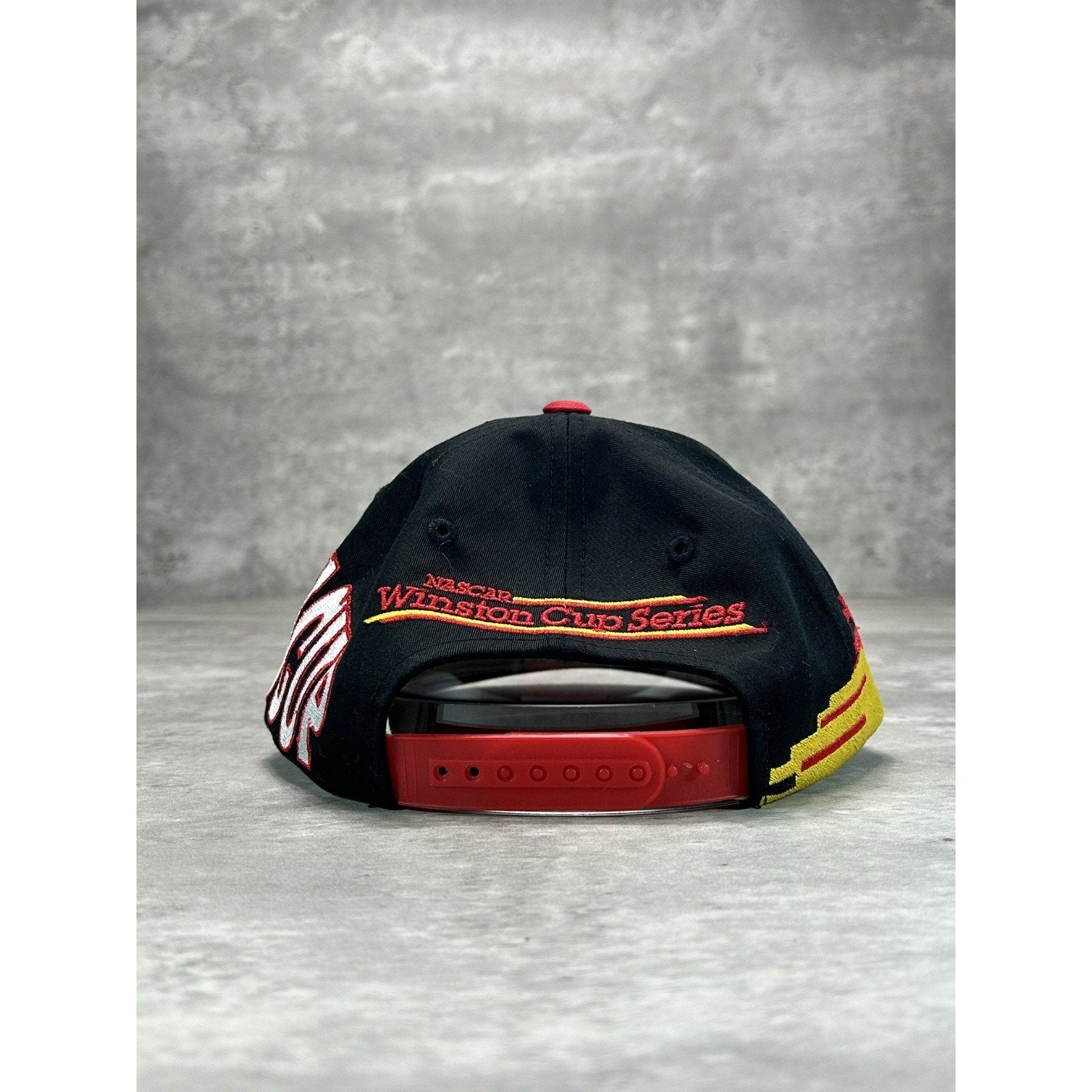 Vintage 90s WInston Cup Nascar Racing Embroidered Spellout Snapback Hat OSFA