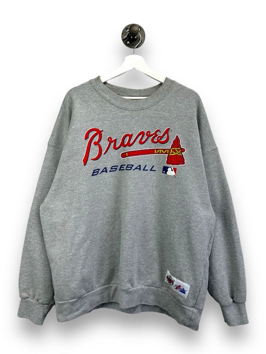 Vintage 90s Atlanta Braves MLB Majestic Diamond Collection Sweatshirt Size 2XL