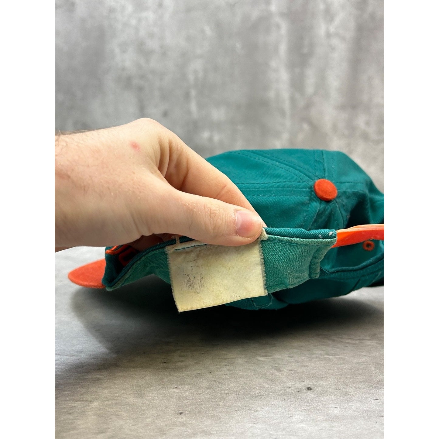 Vintage 90s Miami Dolphins NFL Embroidered Logo Football Snapback Hat OSFA