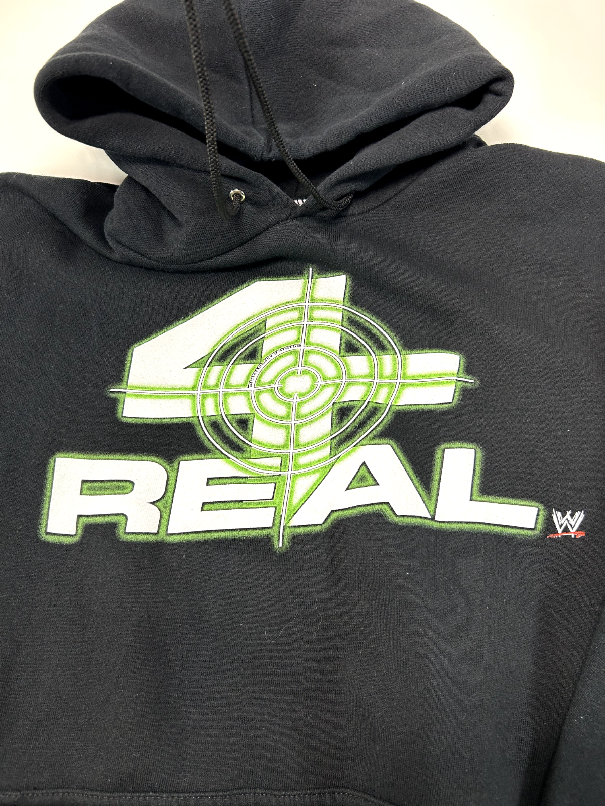 Vintage WWE Chris Benoit 4 Real Wrestling Graphic Hooded Sweatshirt Size Large