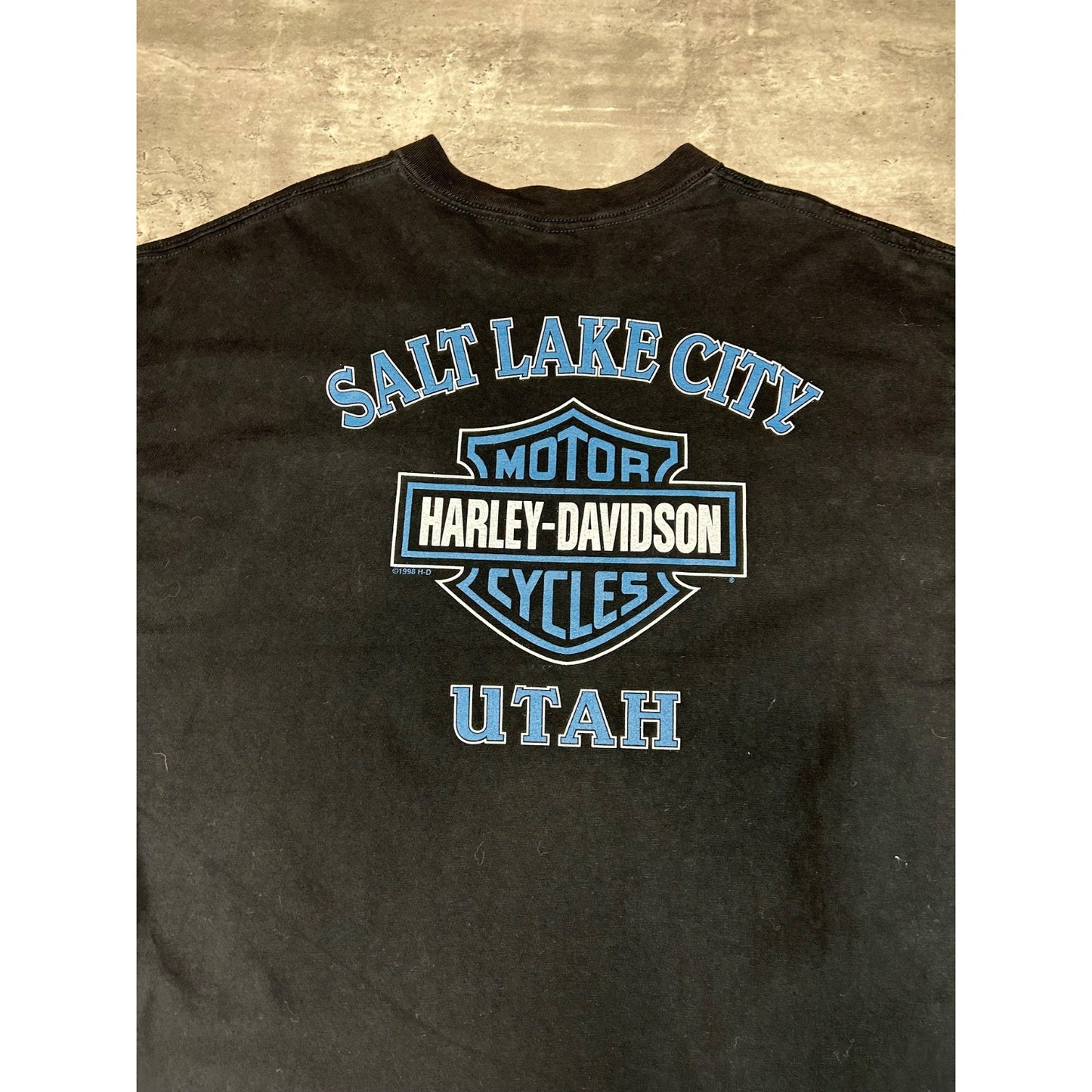 Vintage 1998 Harley Davidson Heaven Winged Engine Graphic T-Shirt Size XL