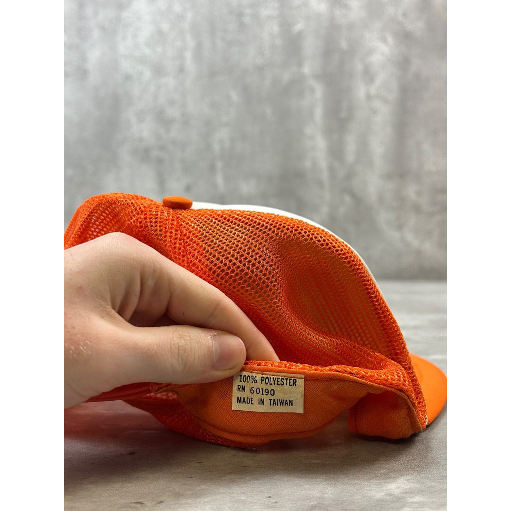 Vintage 80s Auto Masters Graphic Spellout Trucker Snapback Hat OSFA