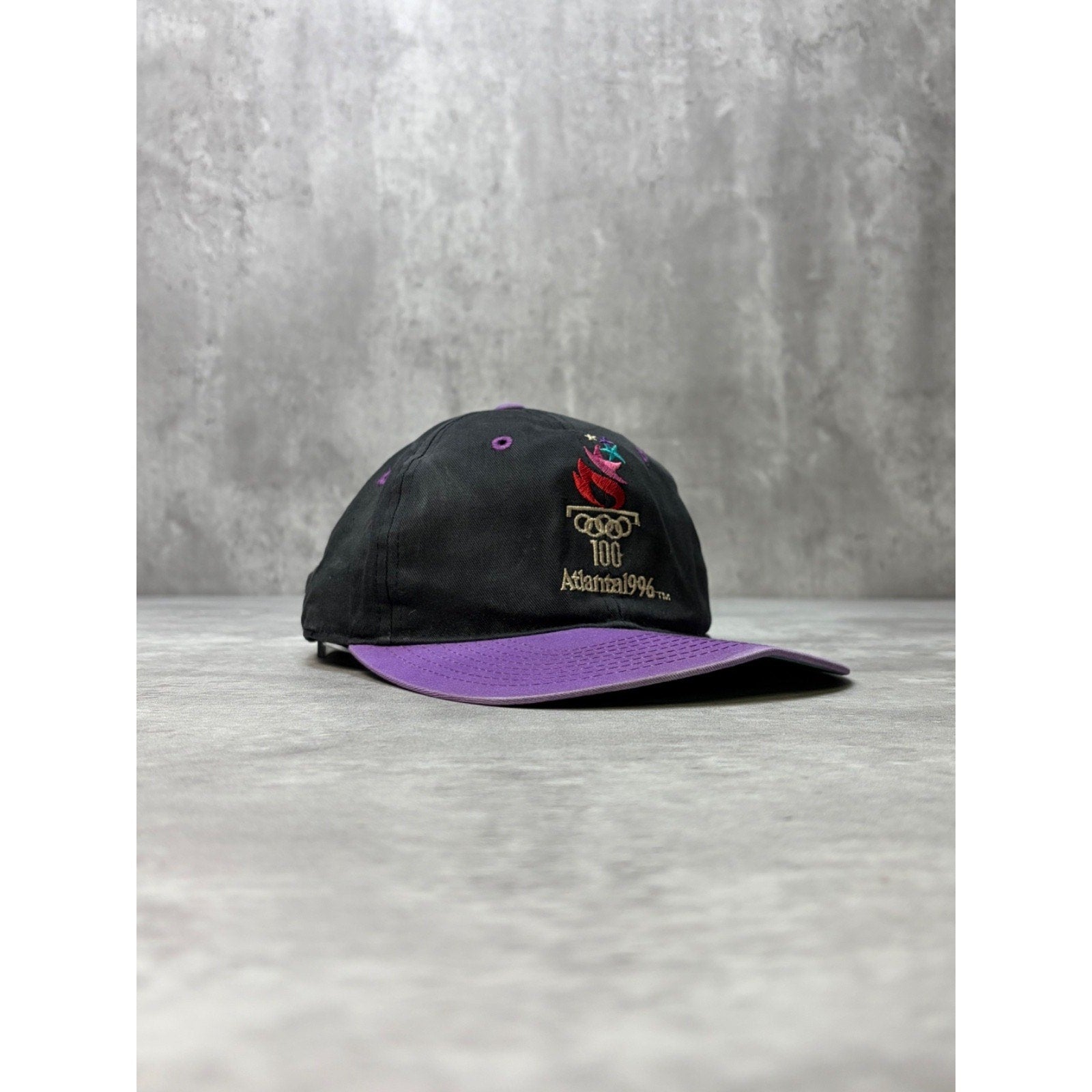 Vintage 1996 Atlanta Olympics 100 Two Tone Strapback Hat OSFA