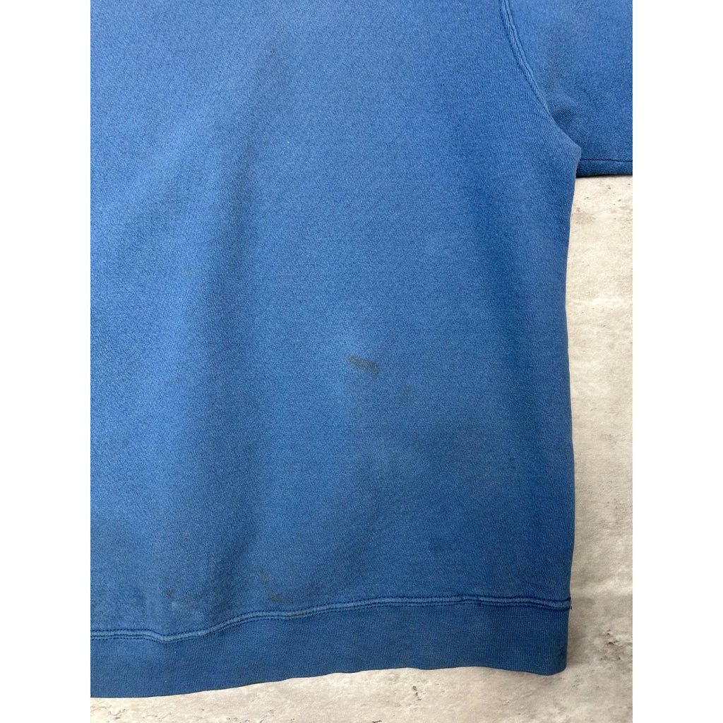 Vintage 90s Nike Embroidered Mini Swoosh Distressed Sweatshirt Size XL