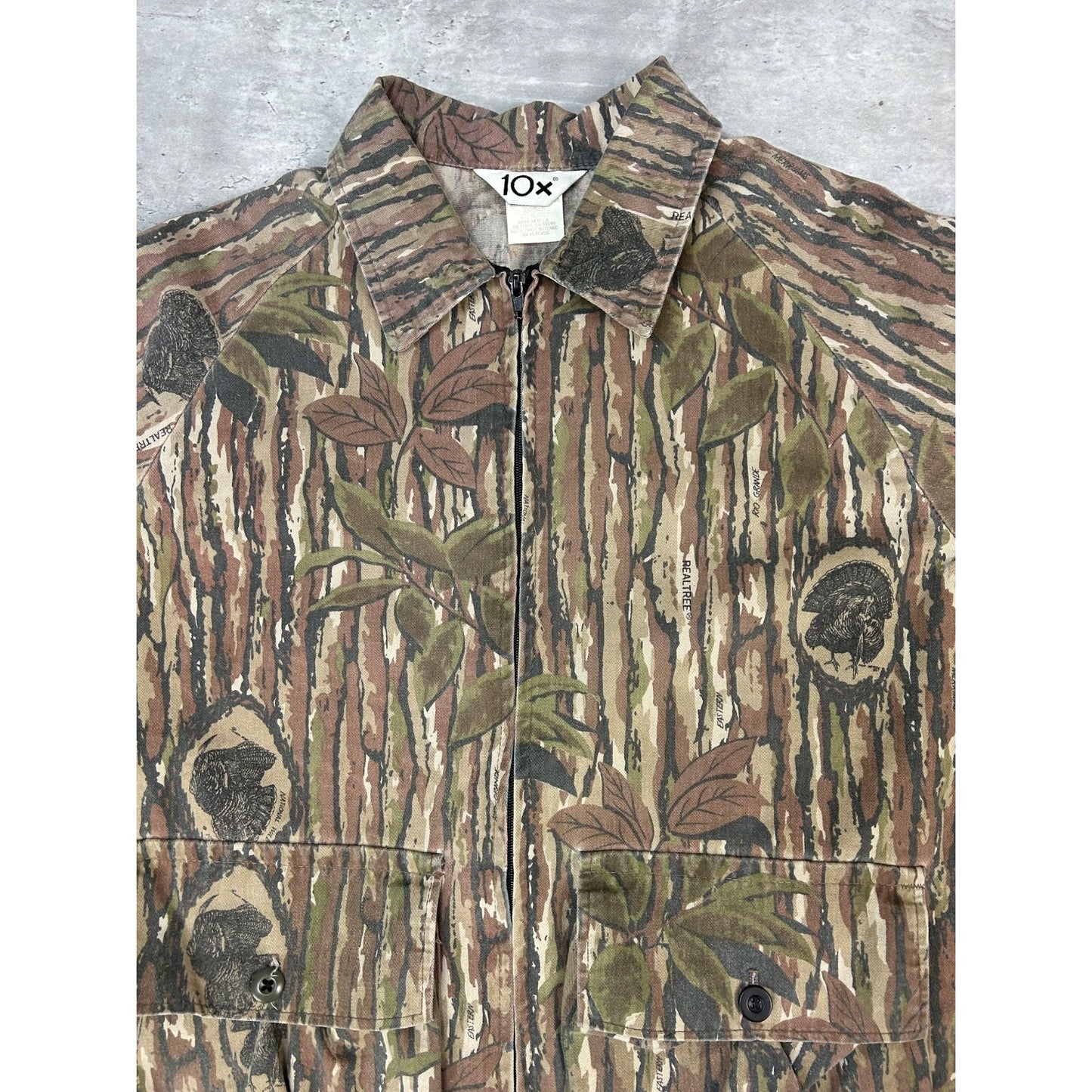 Vintage 80s/90s 10x Realtree Rio Grande Camo Hunting Jacket Size Large