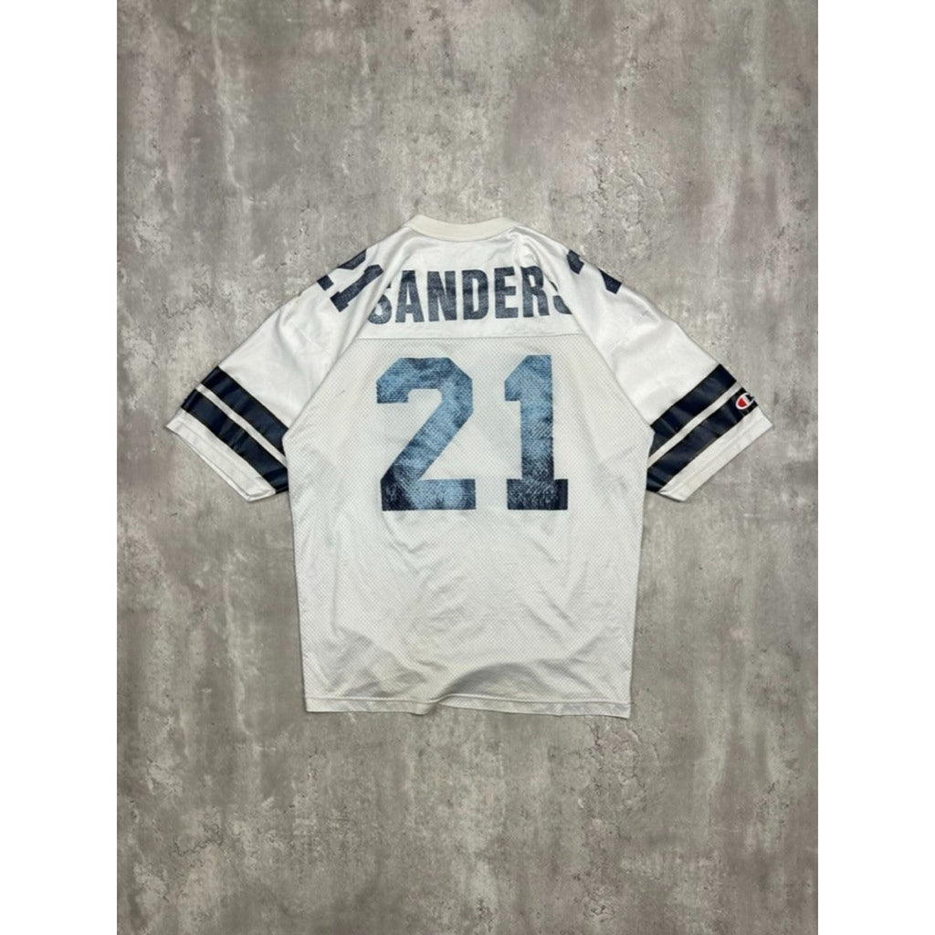 Vintage 90s Deion Sanders #21 Dallas Cowboys NFL Champion Jersey Size Medium