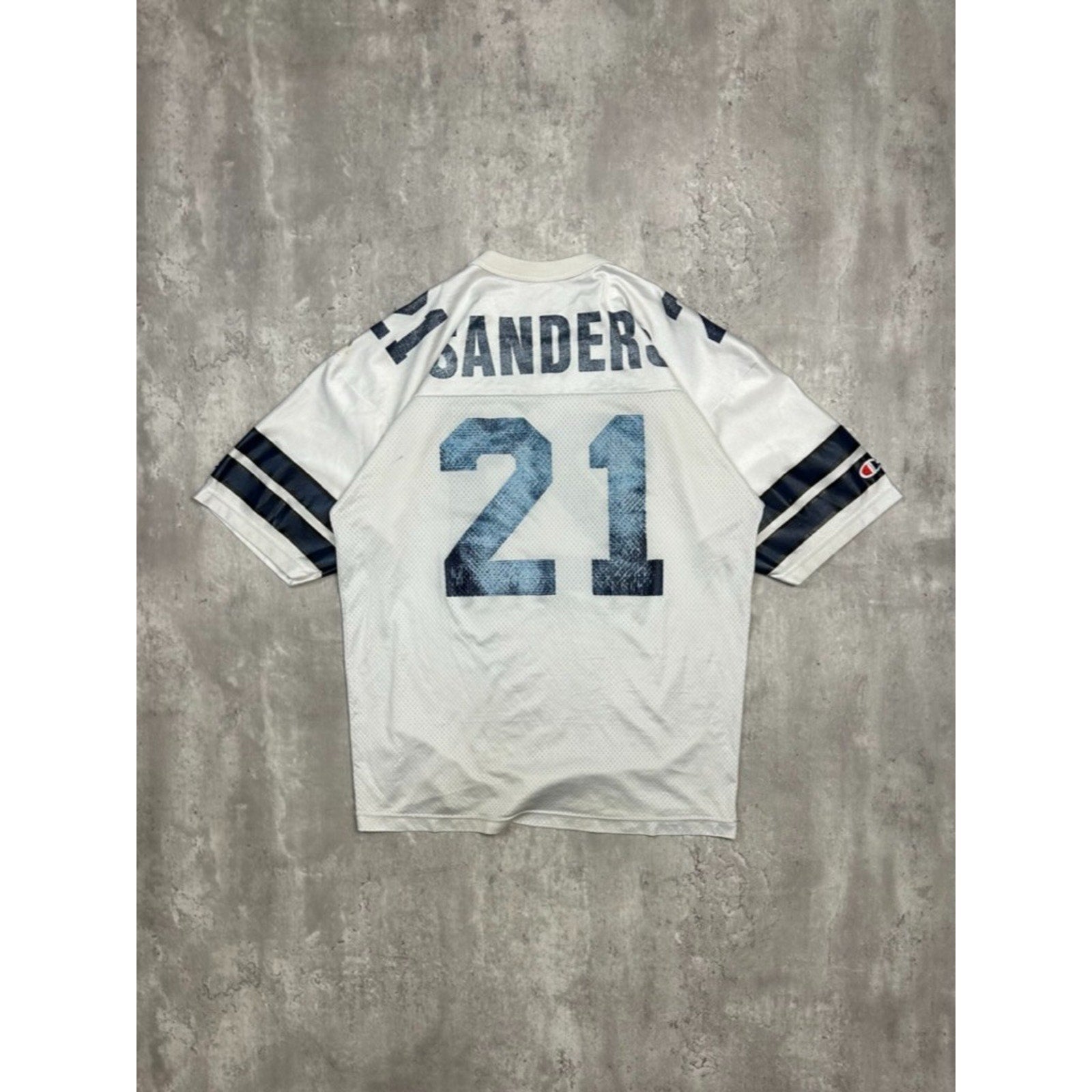 Vintage 90s Deion Sanders #21 Dallas Cowboys NFL Champion Jersey Size Medium