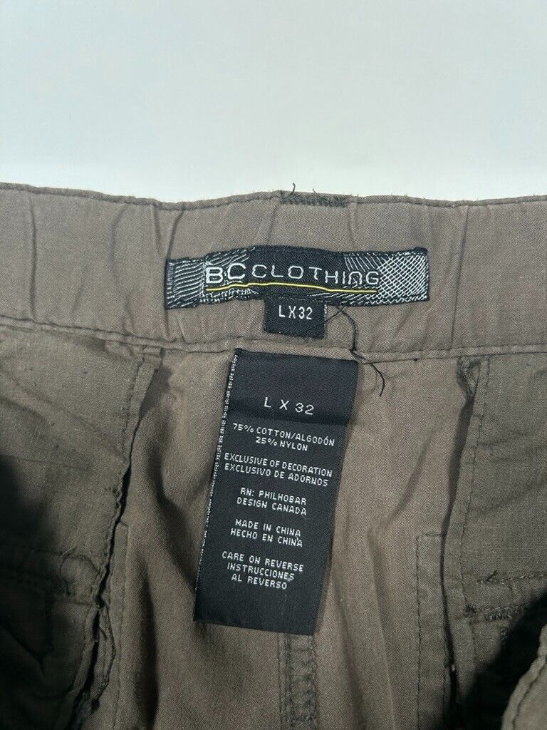 BC Clothing Tactical Convertible Cargo Brown Pants Size 37W Brown