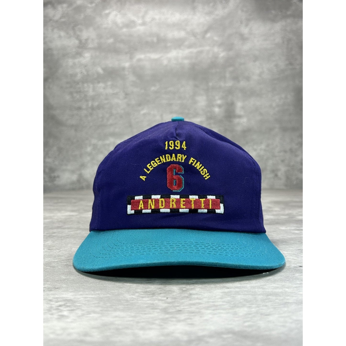 Vintage 1994 John Andretti #6 Nascar Racing Embroidered Snapback Hat OSFA