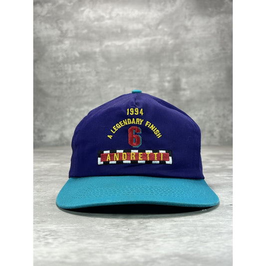 Vintage 1994 John Andretti #6 Nascar Racing Embroidered Snapback Hat OSFA