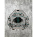 Vintage 80s/90s Sears Abstract Pattern Knit Sweater Size Medium