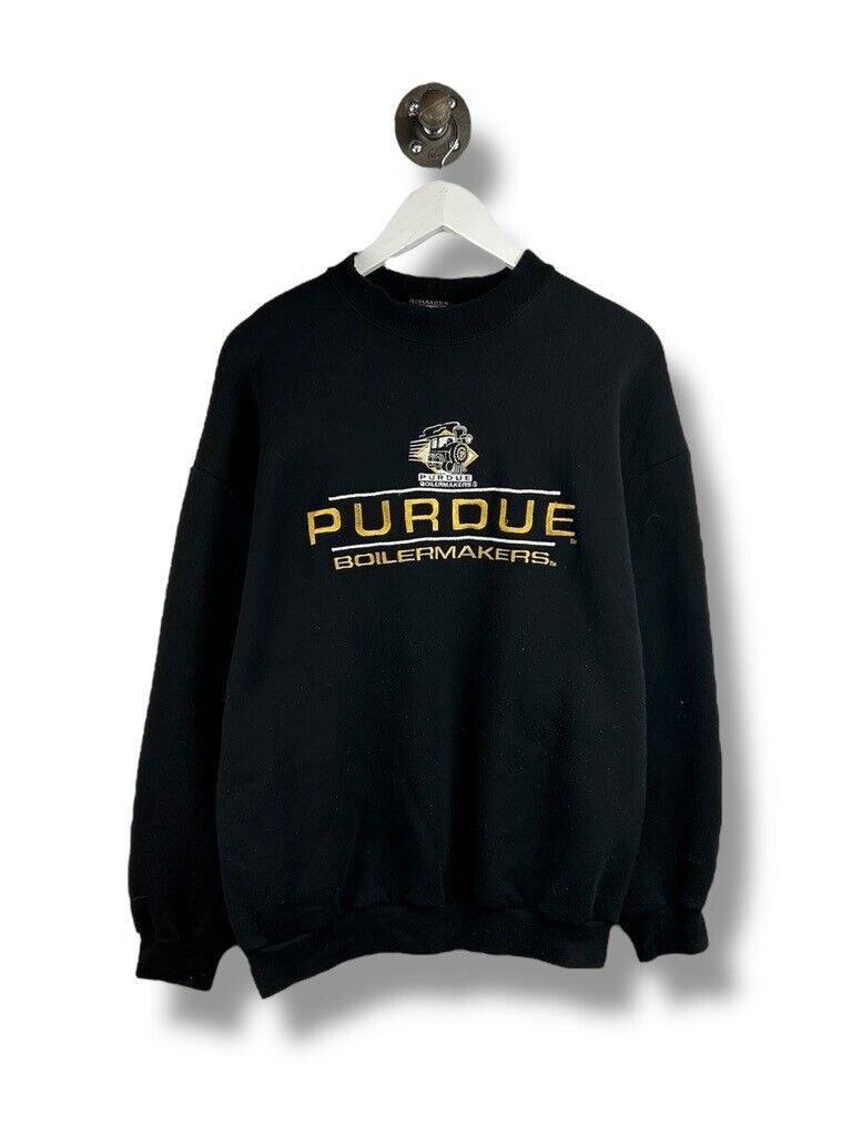 Vintage Purdue Boilermakers NCAA Collegiate Spellout Logo Sweatshirt Size XL