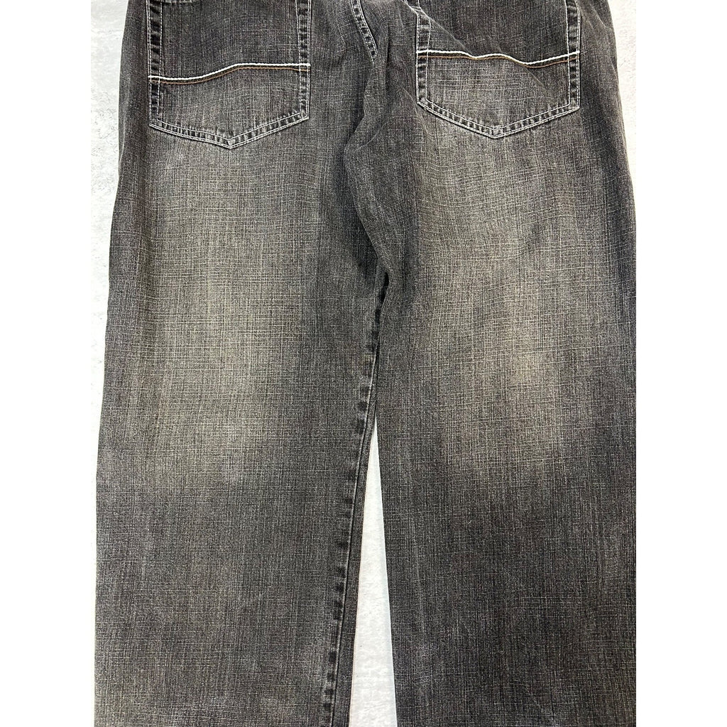 Vintage Y2K Southpole Faded Baggy Fit Black Denim Pants Size 42