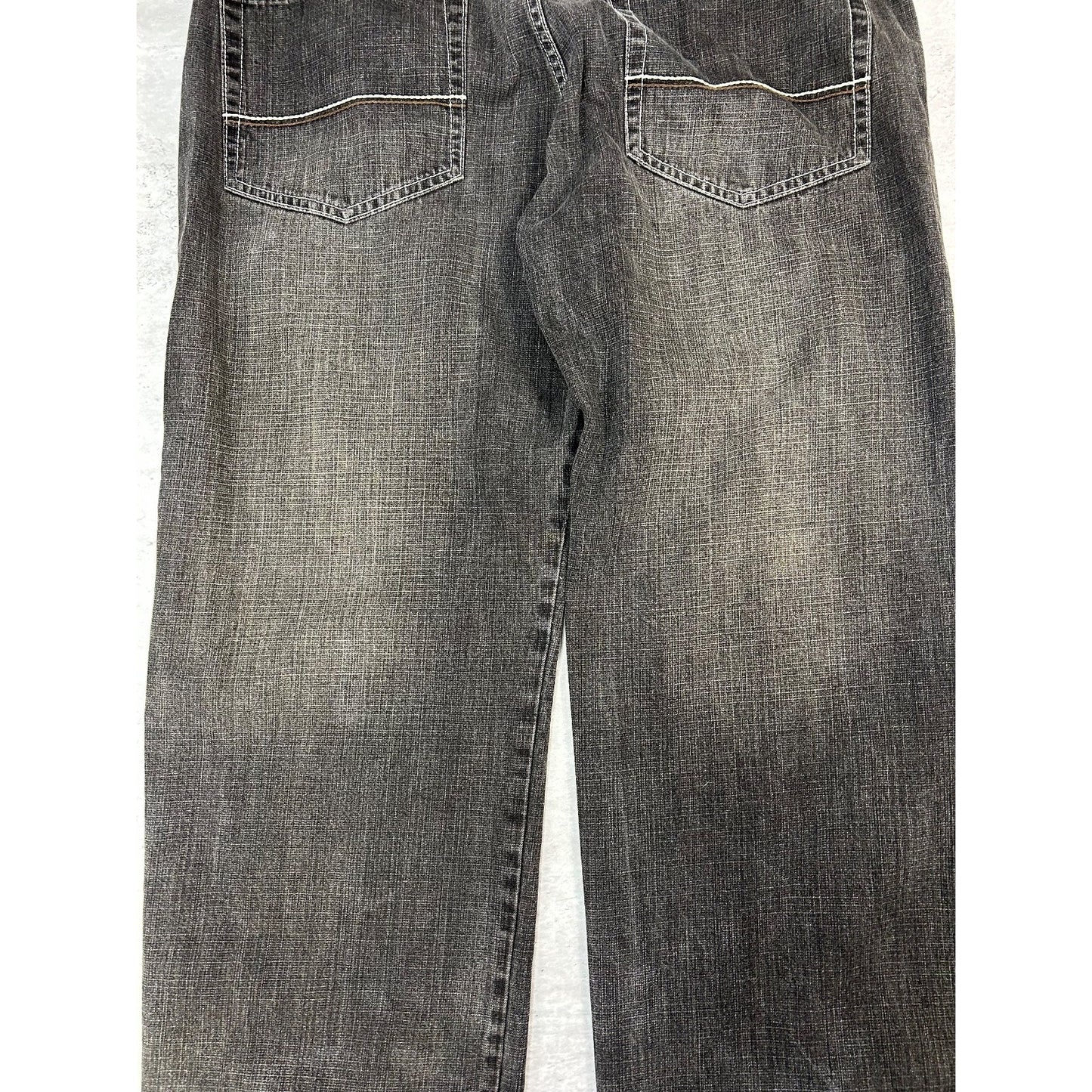 Vintage Y2K Southpole Faded Baggy Fit Black Denim Pants Size 42