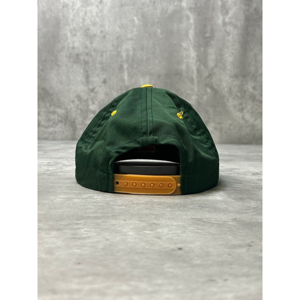 Vintage 90s Green Bay Packers NFL Embroidered Logo Football Snapback Hat OSFA