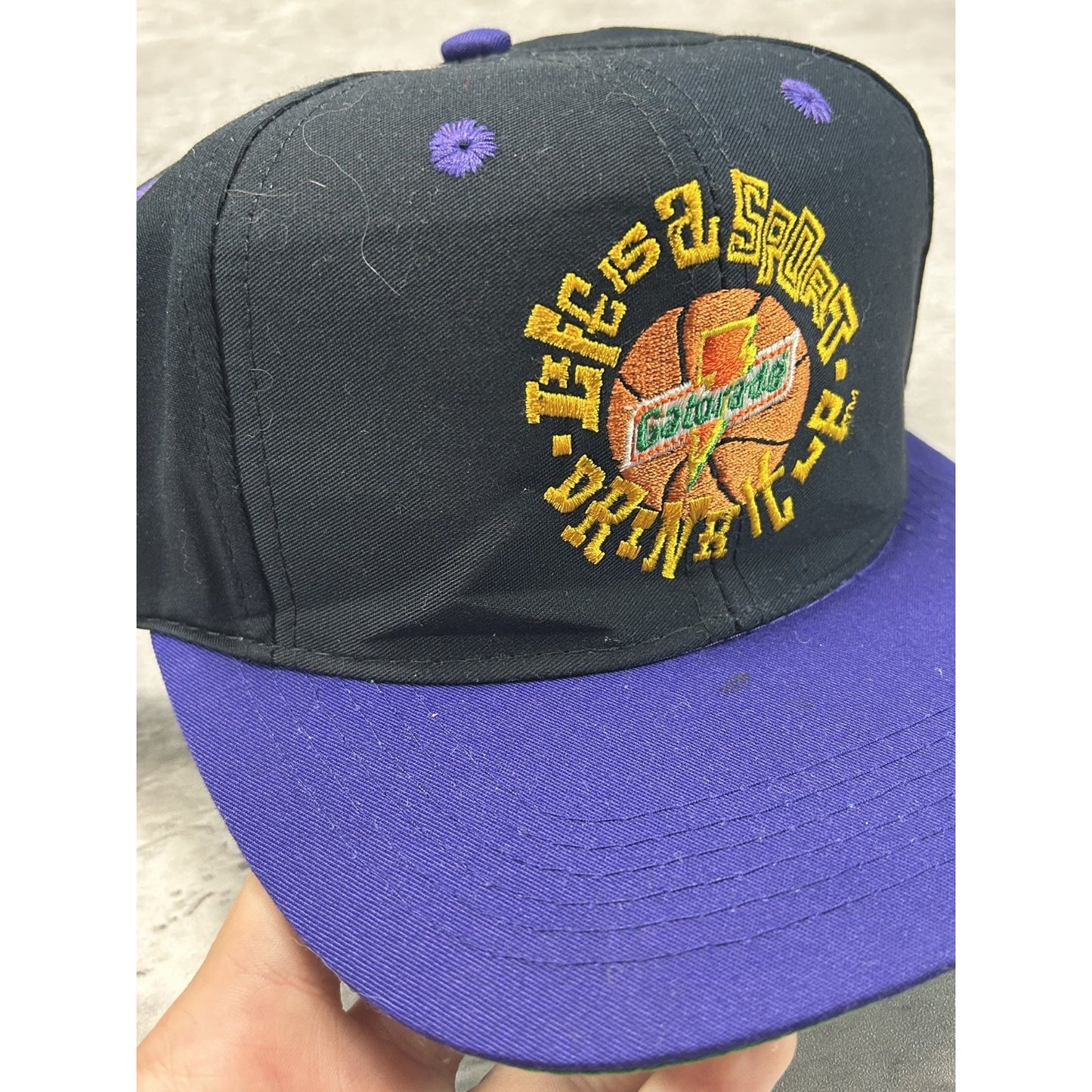 VTG Gatorade Life Is A Sport Drink It Up Sports Specialties Snapback Hat OSFA