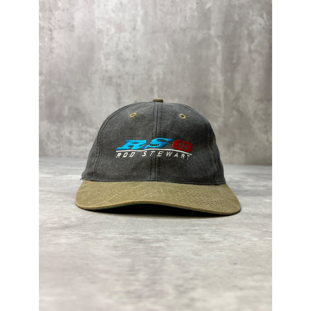 Vintage 1996 Rod Stewart Music Embroidered Logo Snapback Hat OSFA