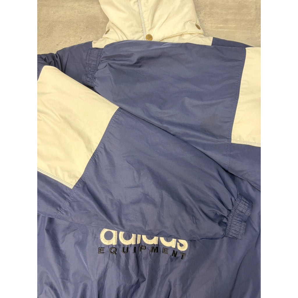 Vintage 90s Adidas Embroidered Logo Full Zip Insulated Jacket Size XL