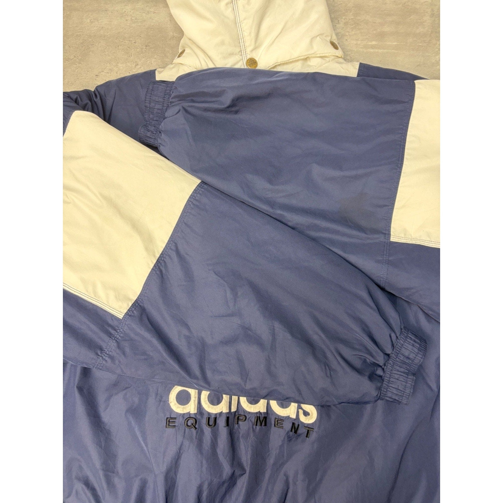 Vintage 90s Adidas Embroidered Logo Full Zip Insulated Jacket Size XL