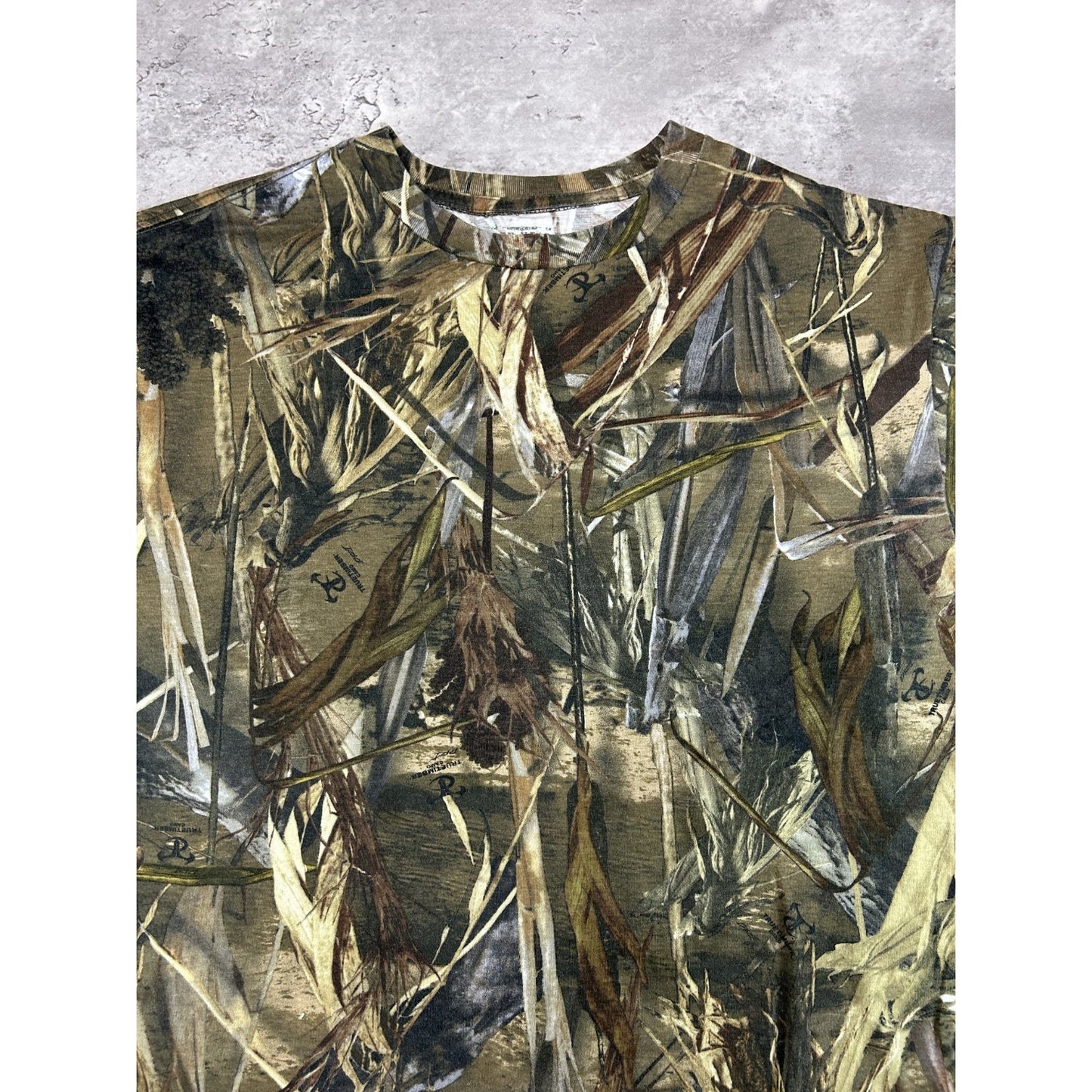 Vintage True Timber Dri Tree Camo Hunting Long Sleeve T-Shirt Size Small