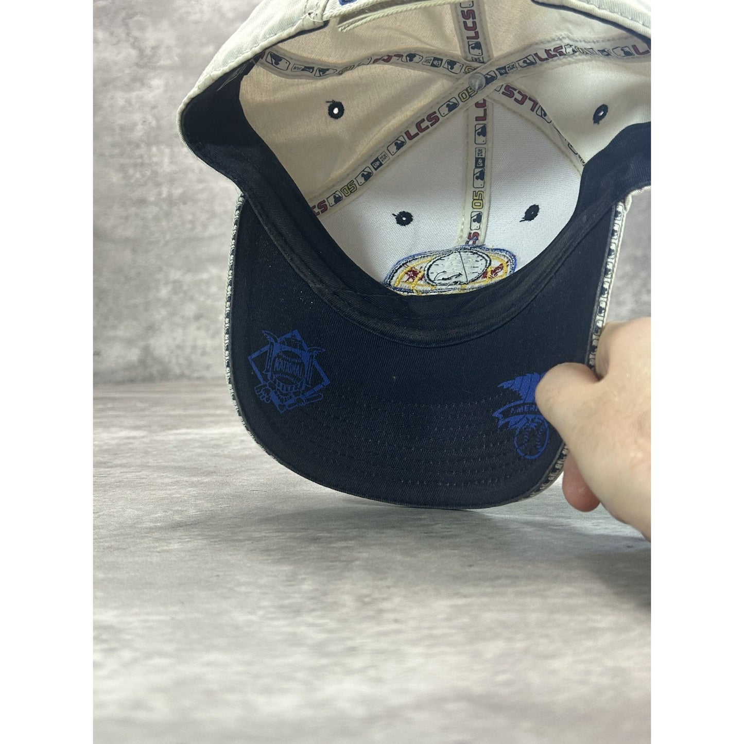 Vintage 2005 Chicago White Sox MLB League Champs Embroidered Strapback Hat OSFA