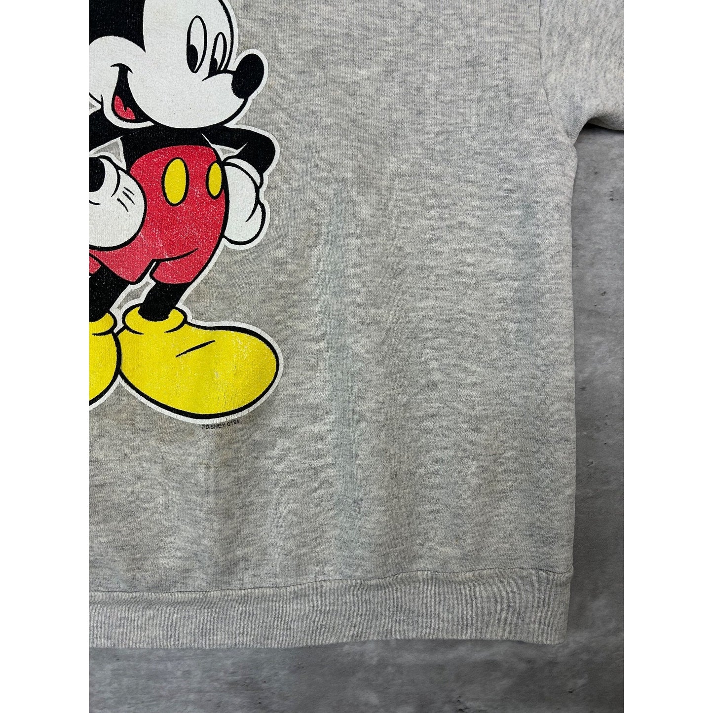 Vintage 90s Disney Mickey Mouse Cartoon Character Graphic Sweatshirt Size XL