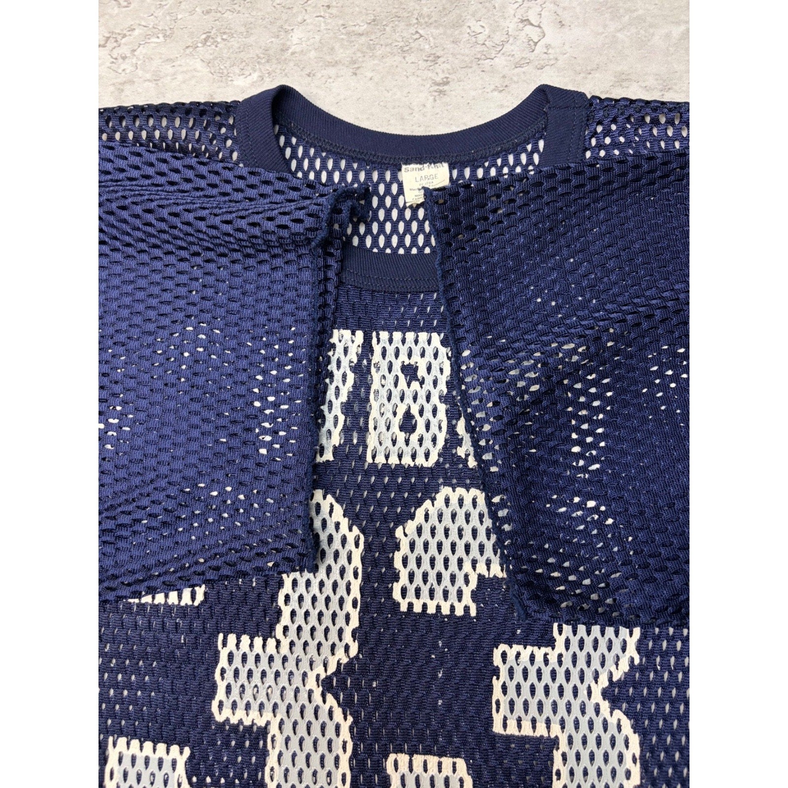 Vintage 80s/90s Tony Dorsett #33 Dallas Cowboys NFL Mesh Cropped Jersey Sz Large