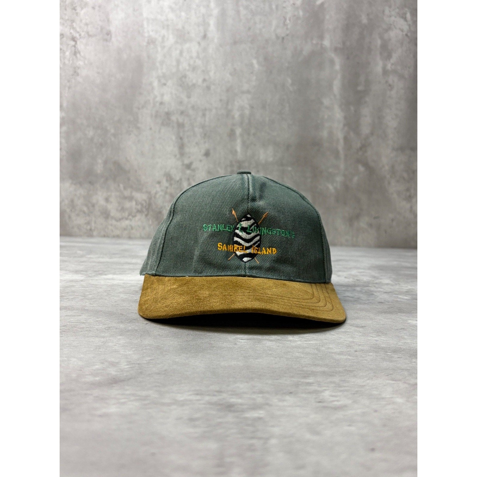 Vintage 90s Stanley & Livingstone Sanibel Island Destination Strapback Hat OSFA