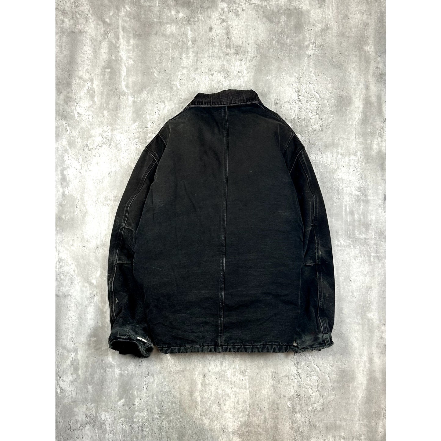 Vintage Carhartt Quilted Lined Canvas Workwear Arctic Jacket Size XXL Black