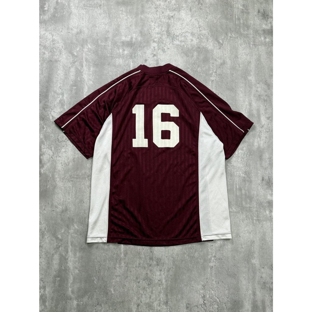 Vintage 90s Adidas Embroidered Logo #16 Two Tone Soccer Jersey Size XL