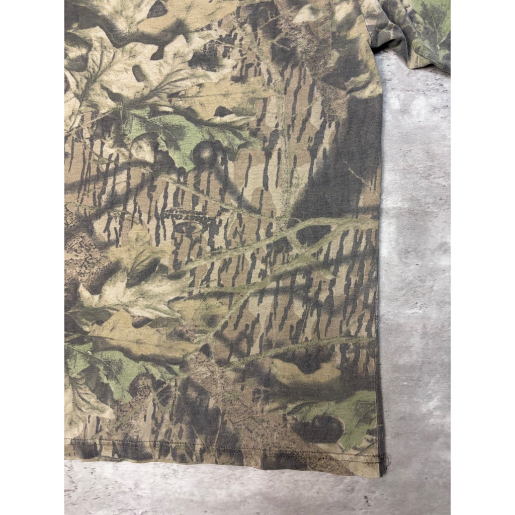 Vintage Mossy Oak Break Up Camo Hunting T-Shirt Size XL