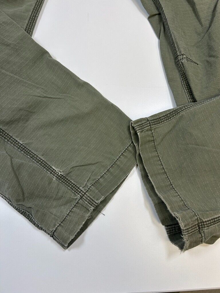 Carhartt Relaxed Fit Work Wear Rip Stop Carpenter Pants Size 30W Green