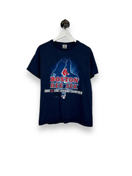 Boston Red Sox MLB AL East Champs Graphic T-Shirt Size Medium Blue