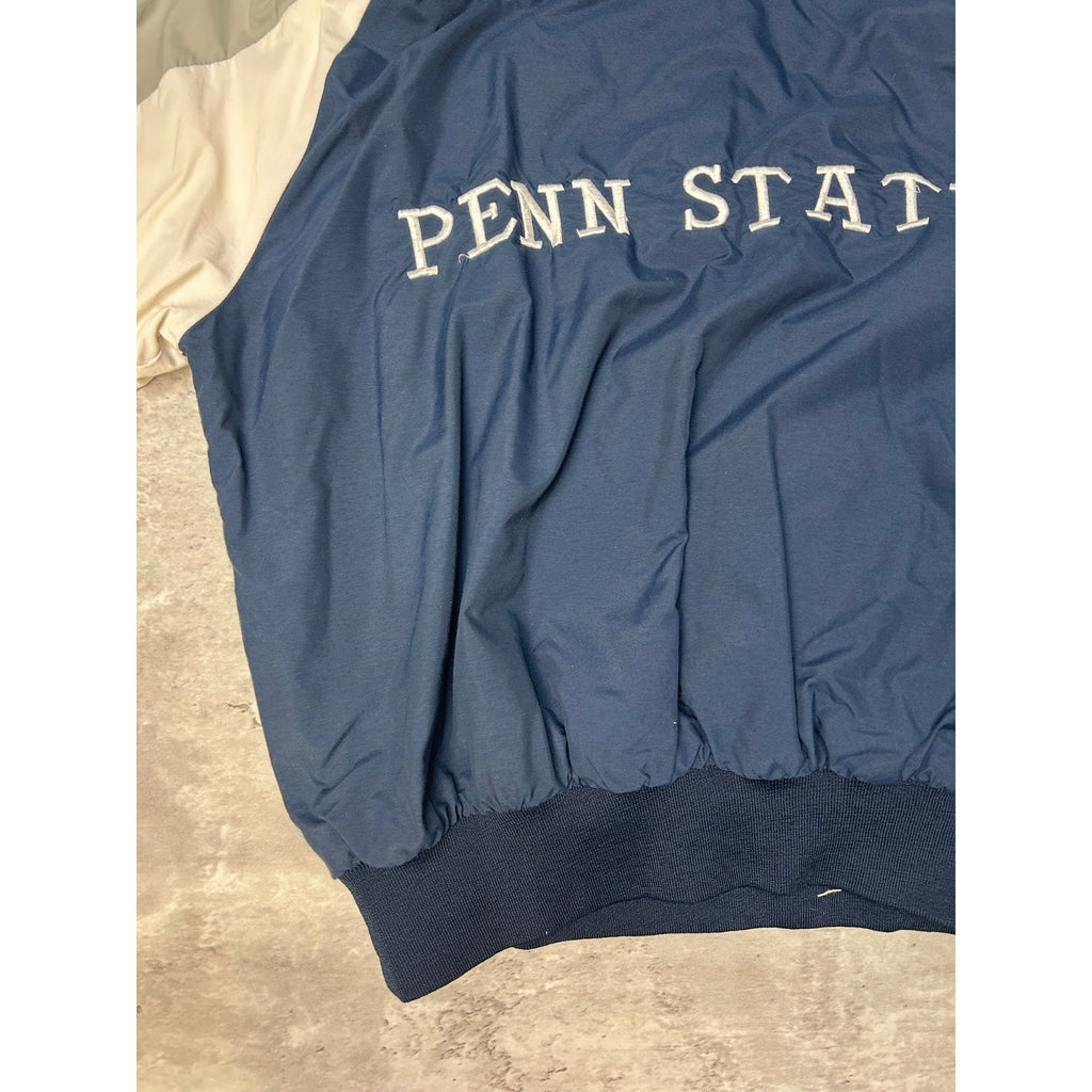 Vintage 90s Penn State Nittany Lions NCAA Hooded Windbreaker Jacket Size Large