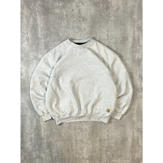 Vintage 90s Carhartt Thermal Lined Workwear Pullover Sweatshirt Size Large