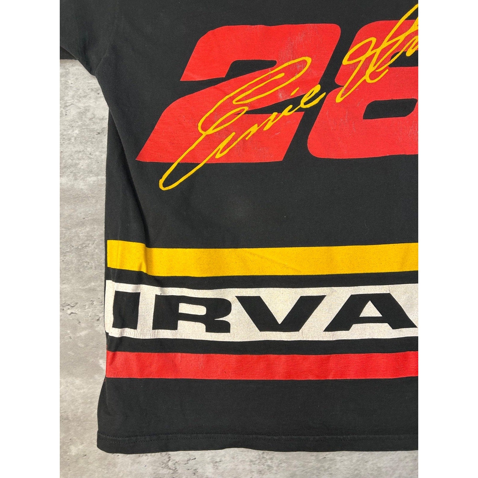 Vintage 90s Ernie Irvan #28 Nascar Racing All Over Print T-Shirt Size XL