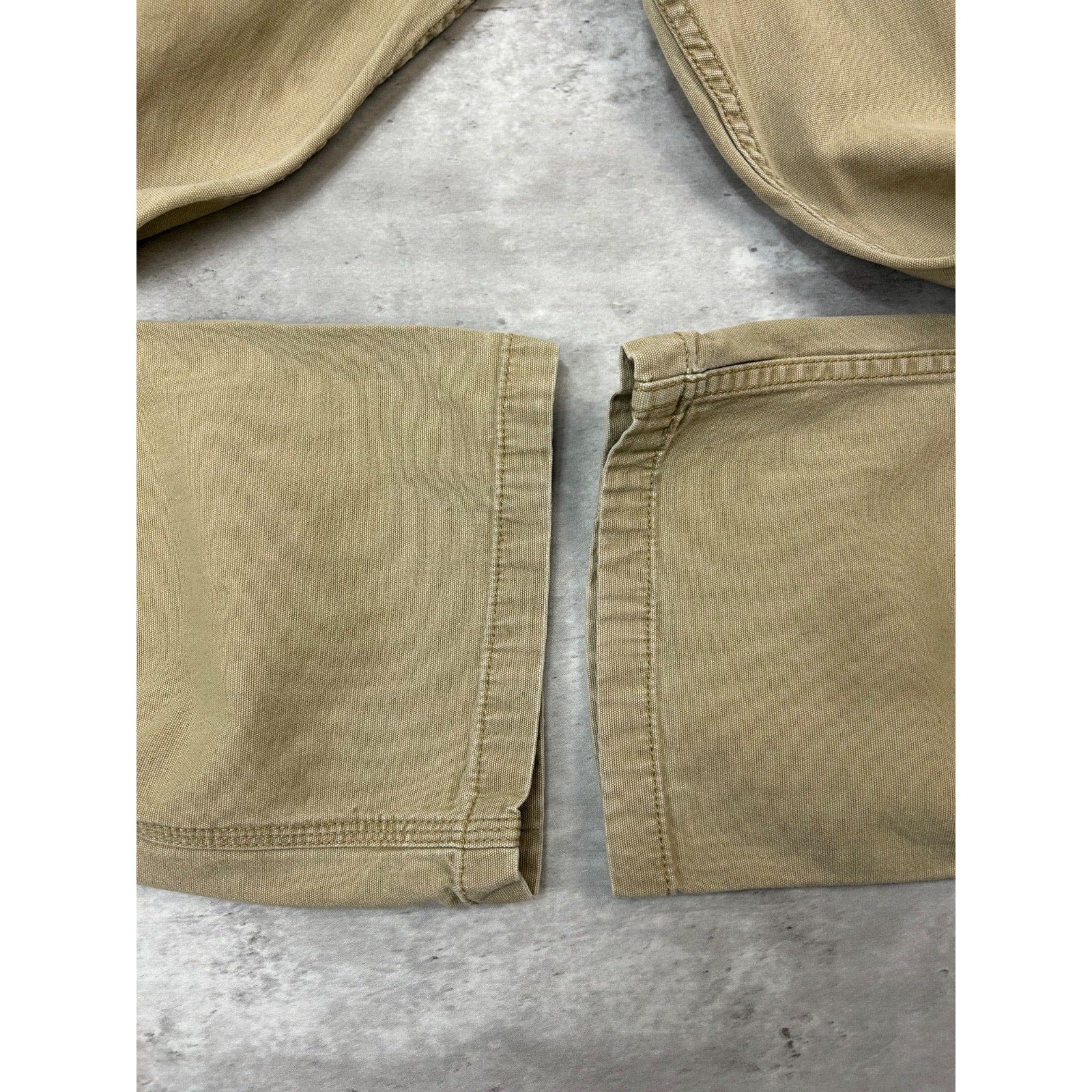Carhartt Relaxed Fit Canvas Workwear Beige Carpenter Pants Size 37